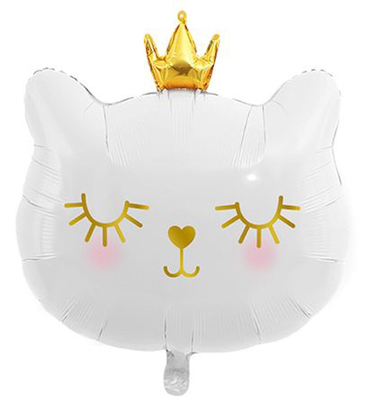 Sevimli Kedi Folyo Balon Beyaz 30 inç 76 cm