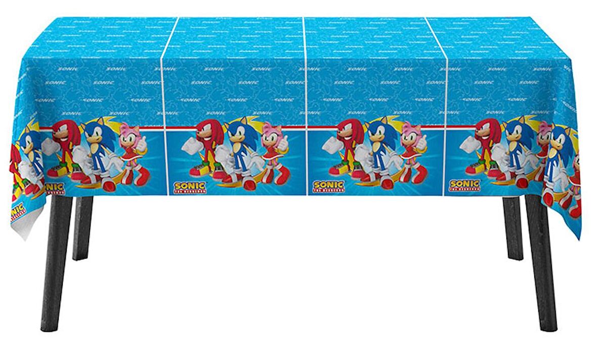 Sonic Temalı Masa Örtüsü 120x180 cm
