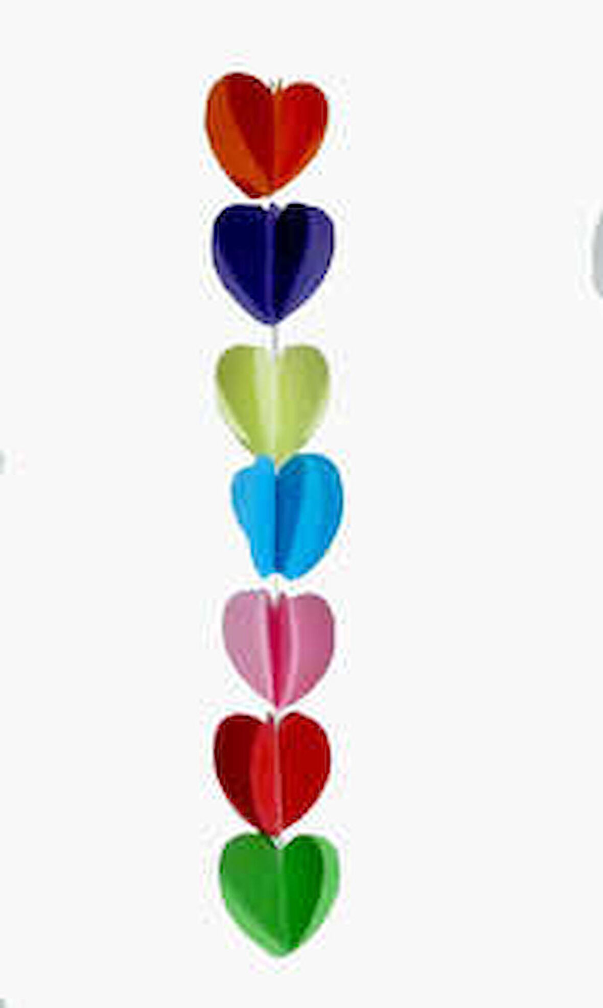 Asmalı Kalp Süs Karışık Renk