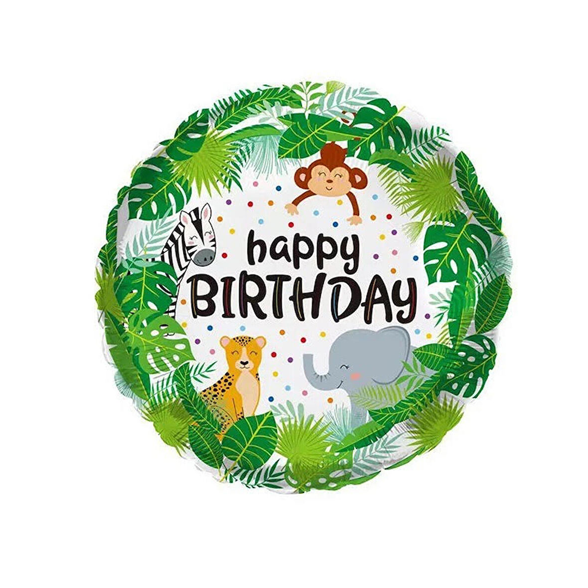 Safari Vahşi Hayvanlar Folyo Balon 18 inç