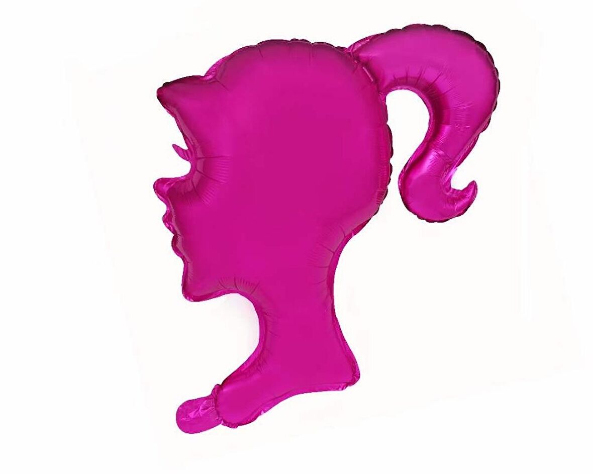 Pembe Kız Folyo Balon 64x62 cm