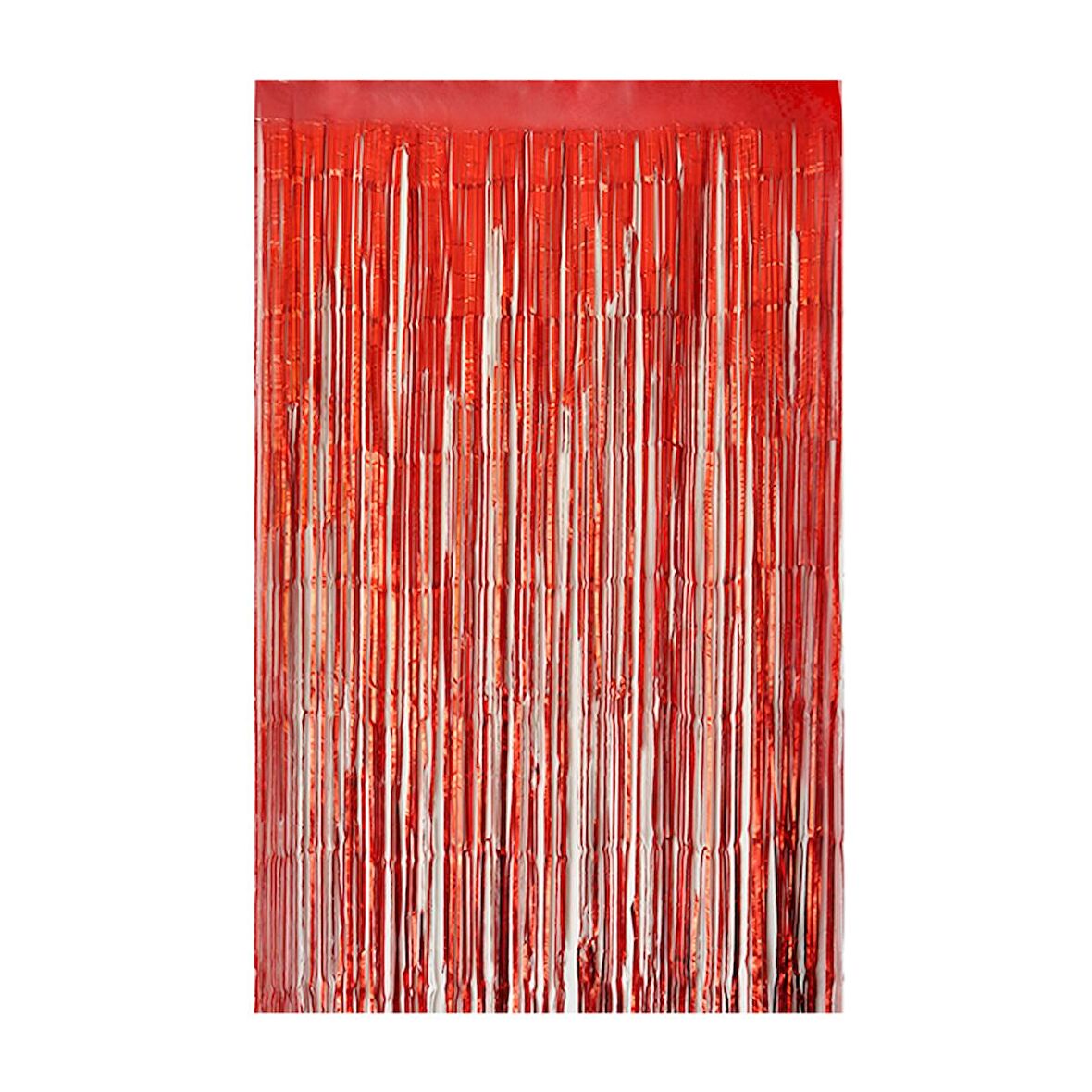 Mat Kırmızı Pearlize Asmal Fon Süsü 100x200 cm