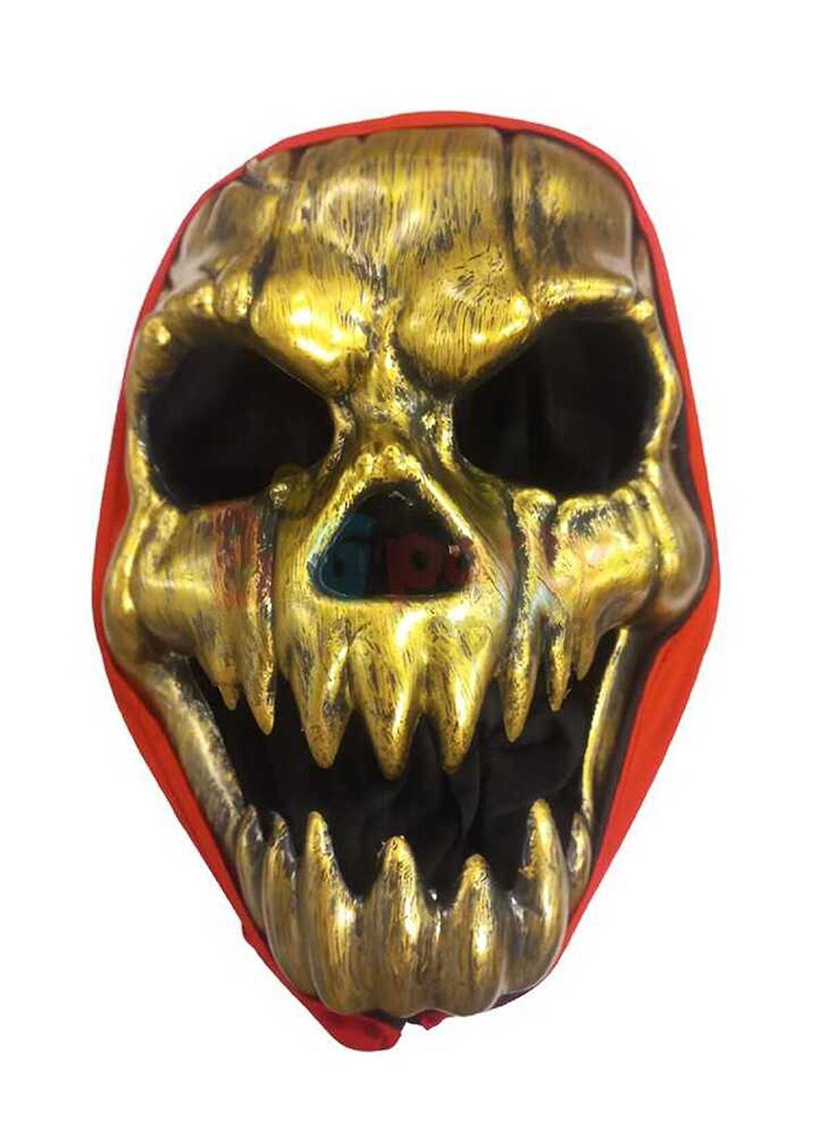 Halloween İskelet Gold Maske