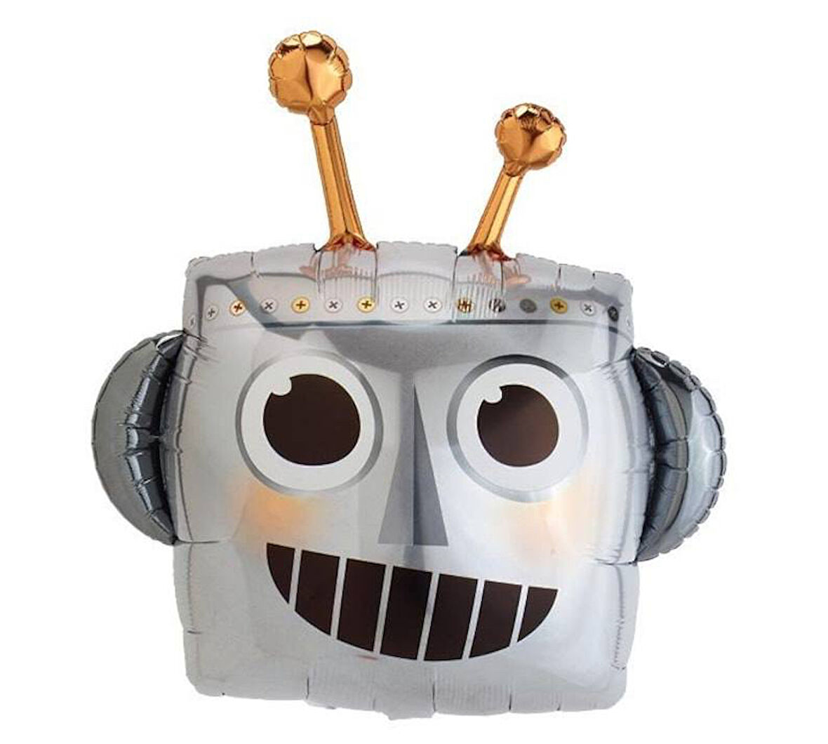 Robot Kafa Folyo Balon 66x60 cm