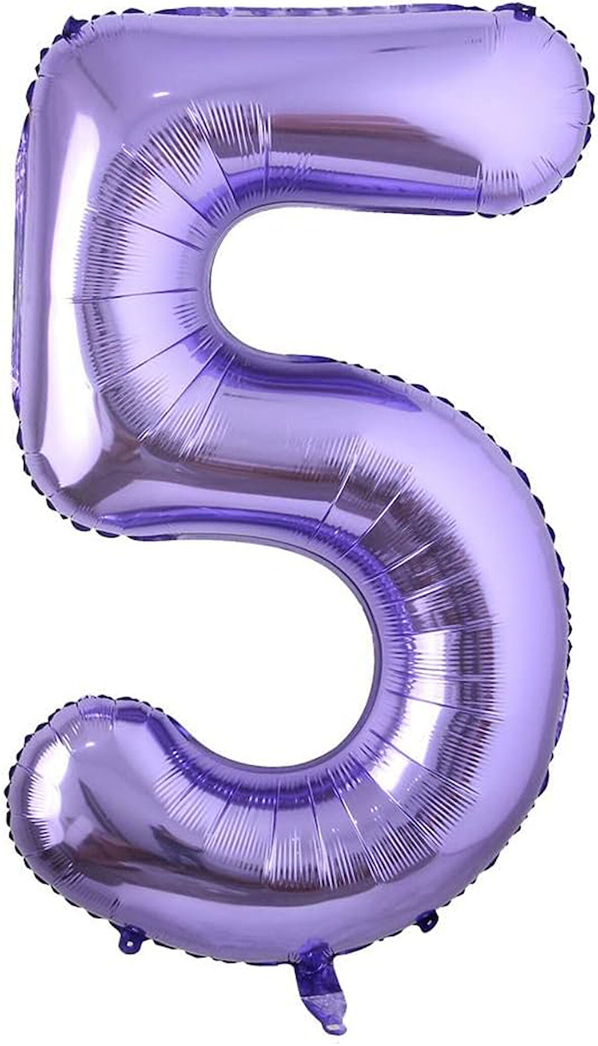 5 Rakam Mor Folyo Balon 40 inç 100 cm