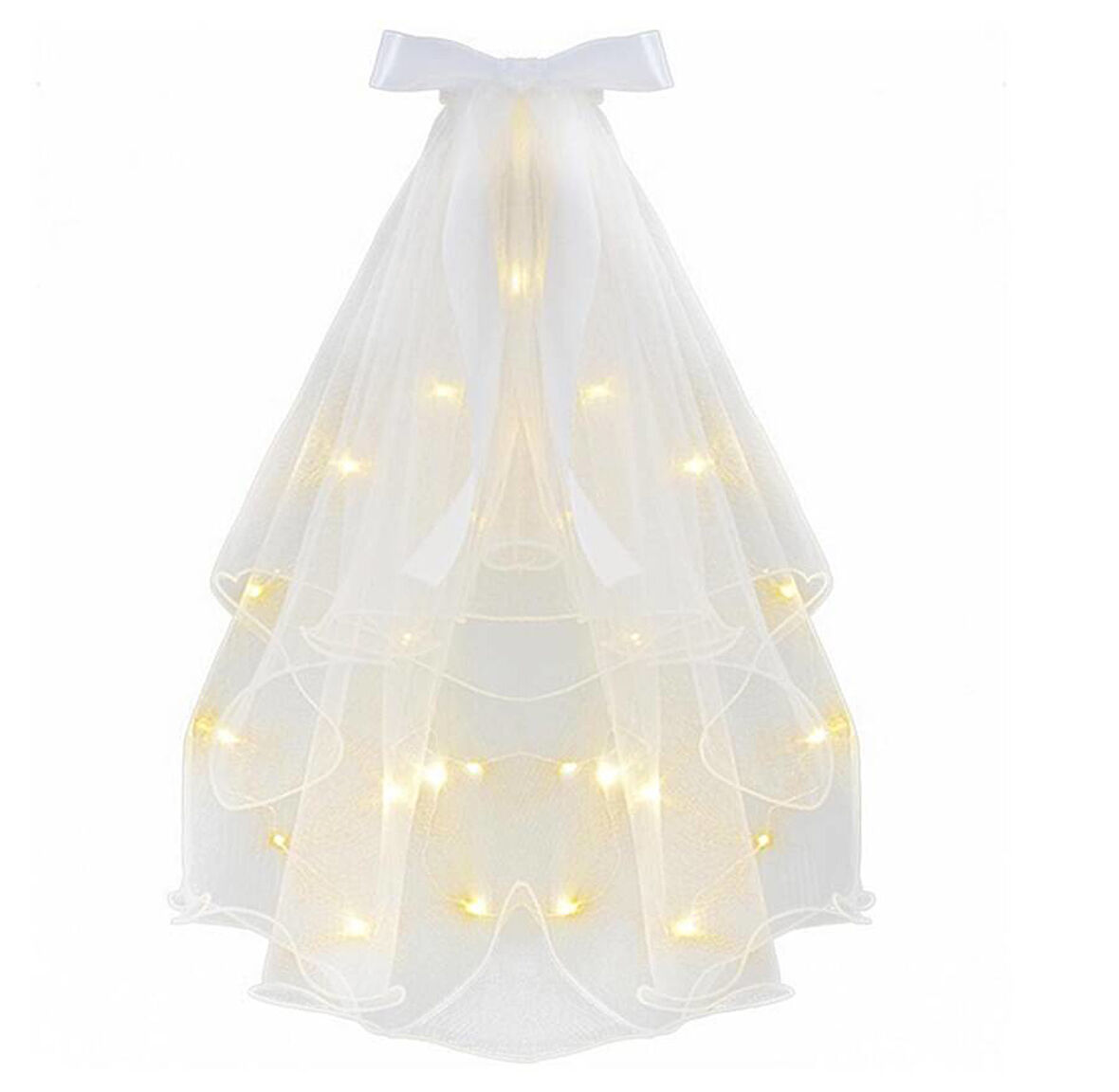 Tokalı Duvak İncili Ledli 70 cm