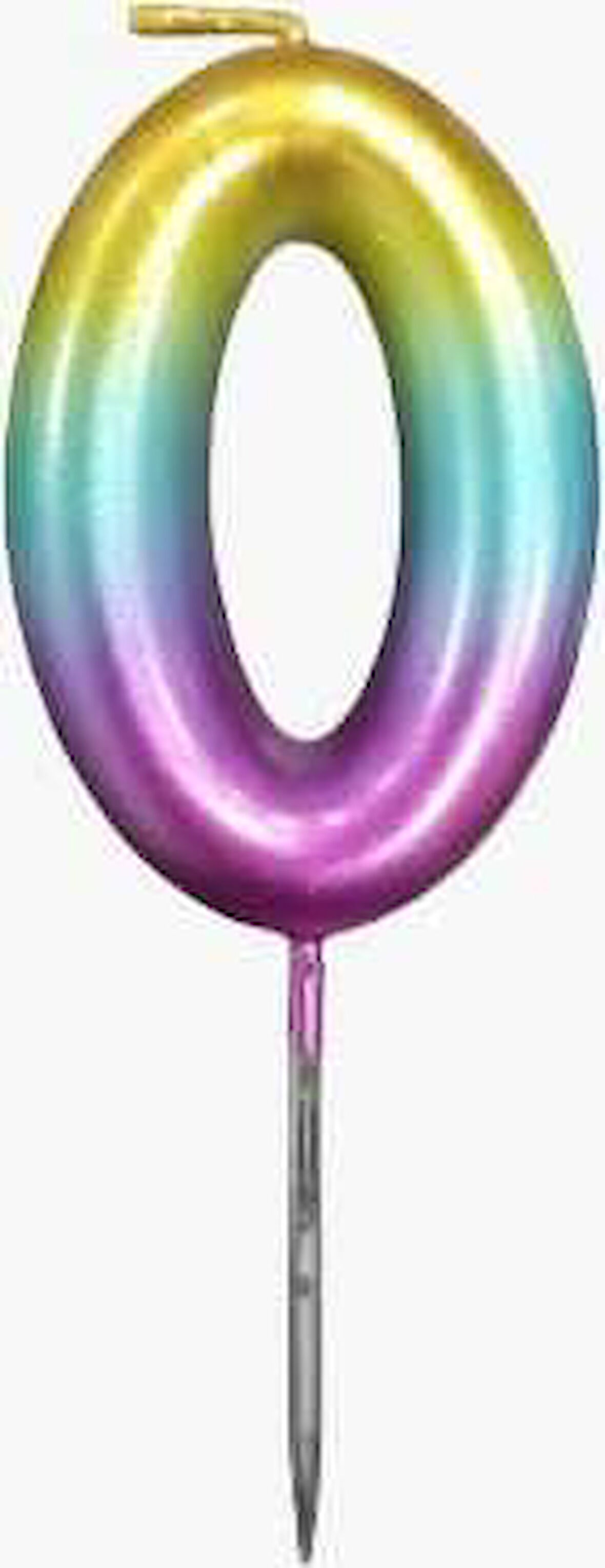 0 Yaş Rengarenk Rakam Mum