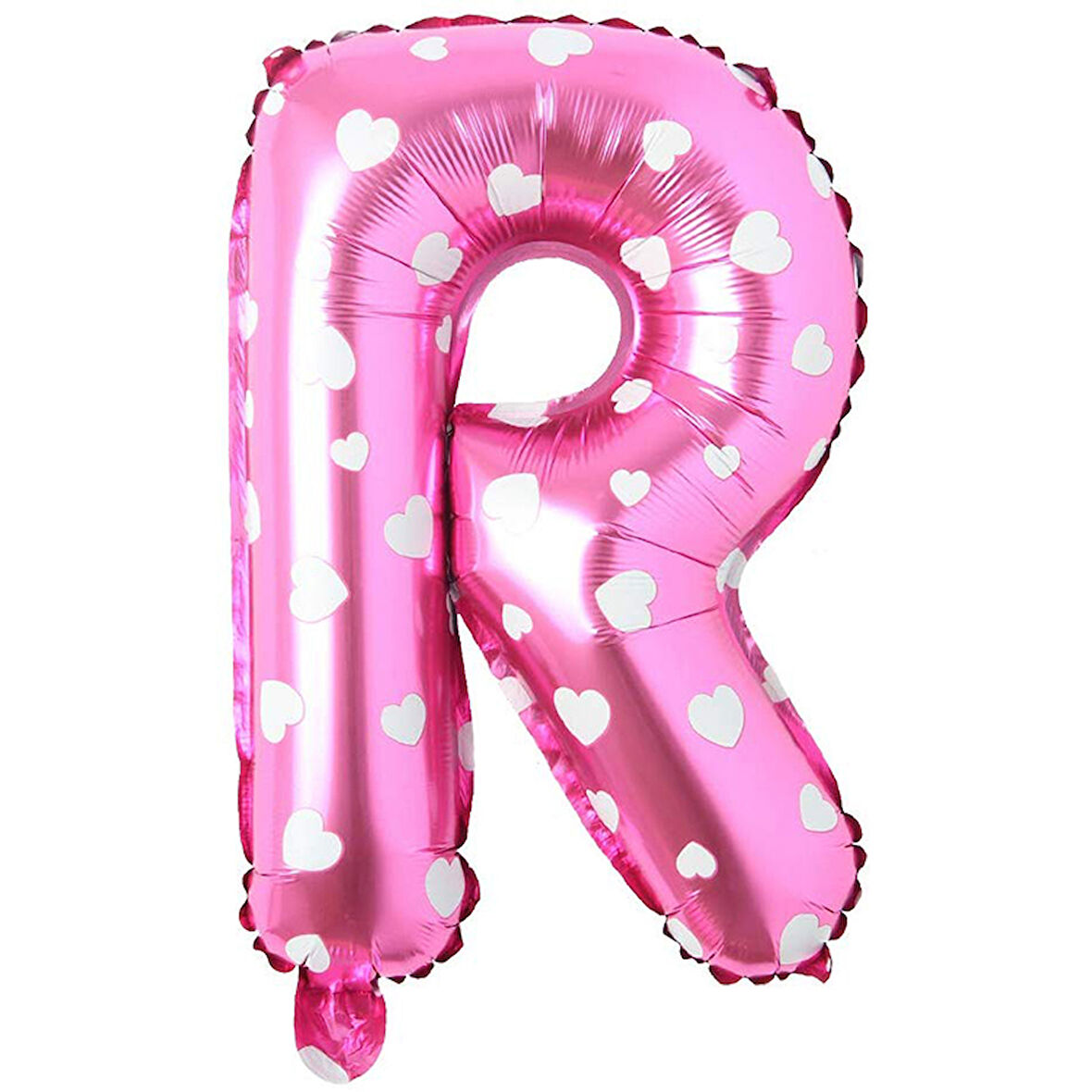 R Harf Pembe Folyo Balon 16 inç 36 cm