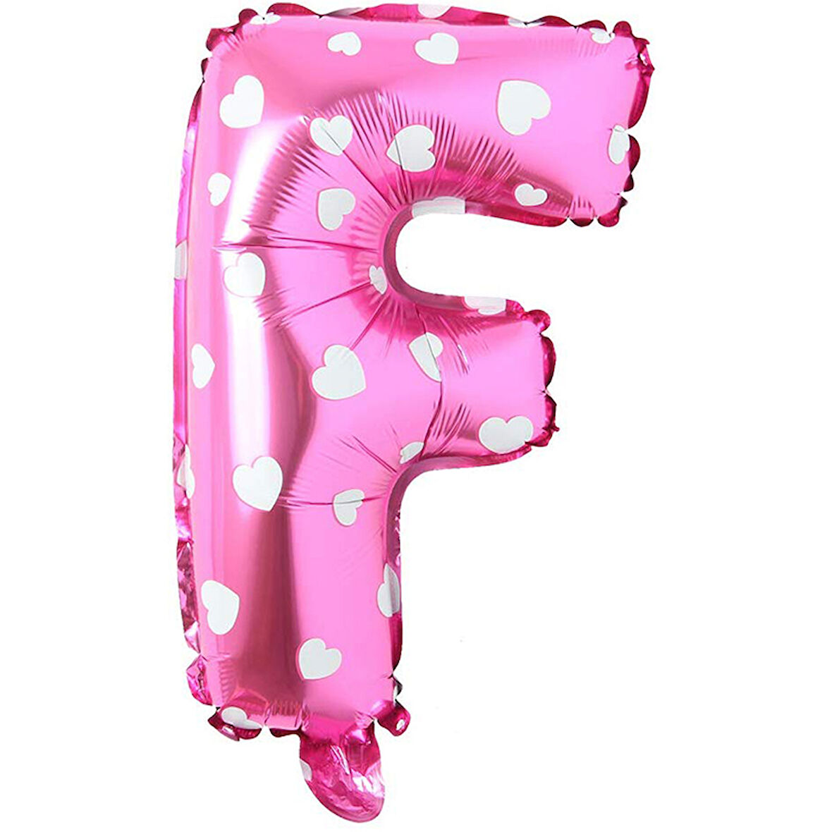 F Harf Pembe Folyo Balon 16 inç 36 cm