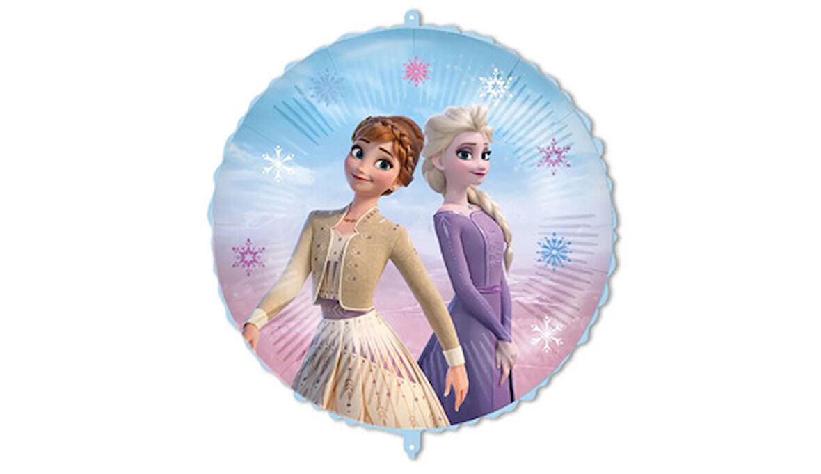 Frozen Temalı Yuvarlak Folyo Balon 46 cm