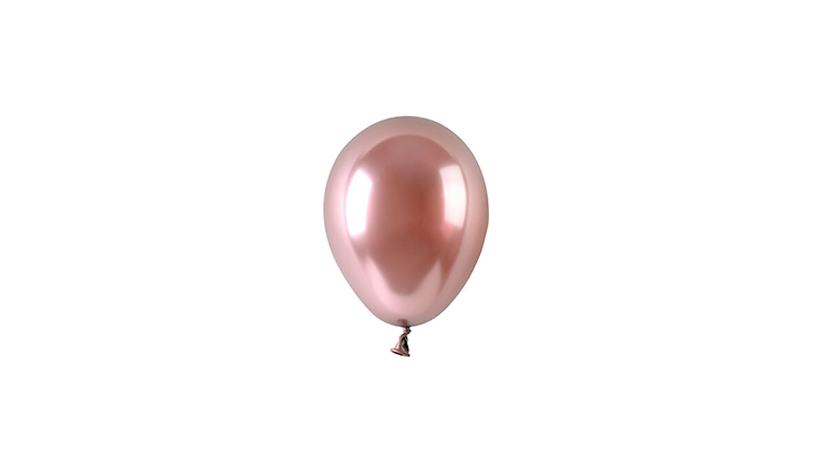 6 inç Krom Rose Gold Lateks Balon