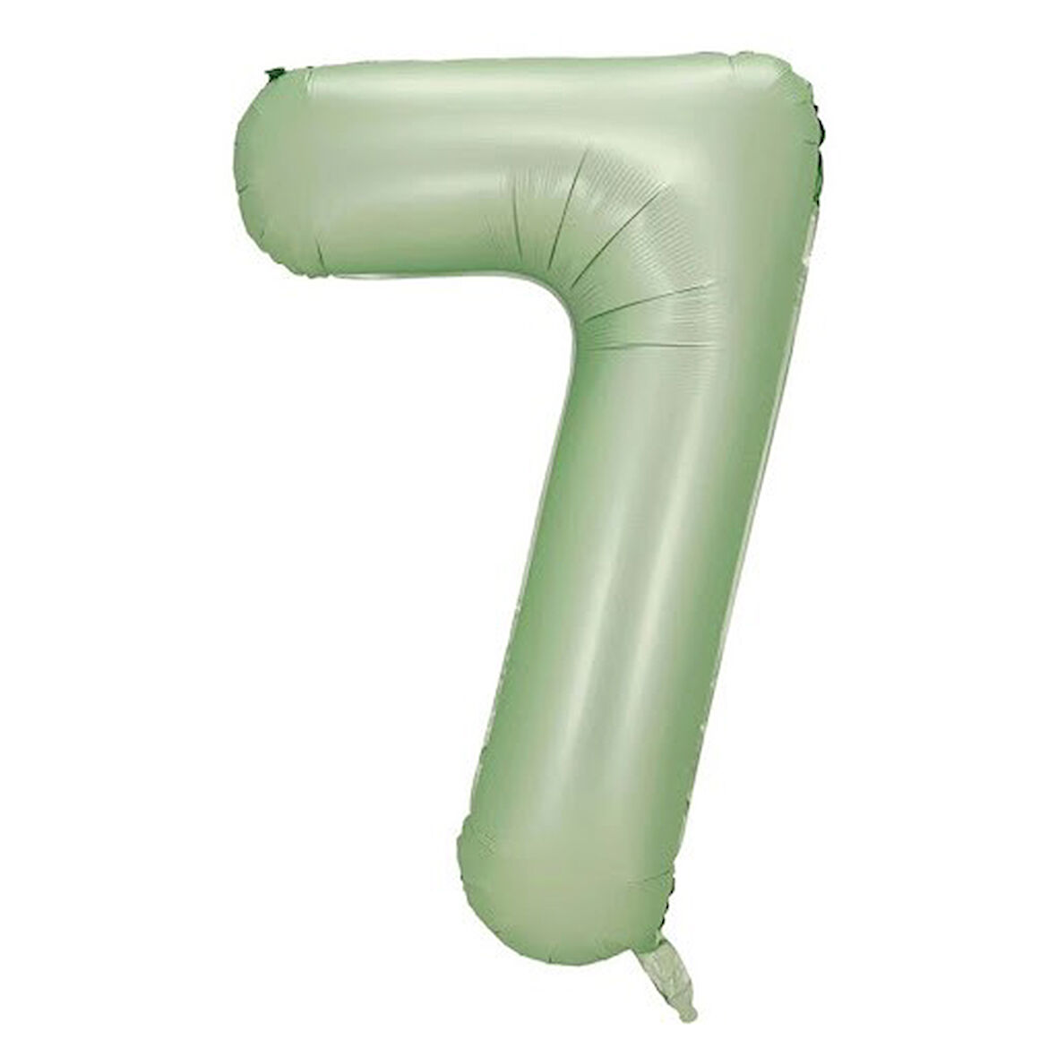 7 Rakam Retro Yeşil Folyo Balon 34 inç 76 cm