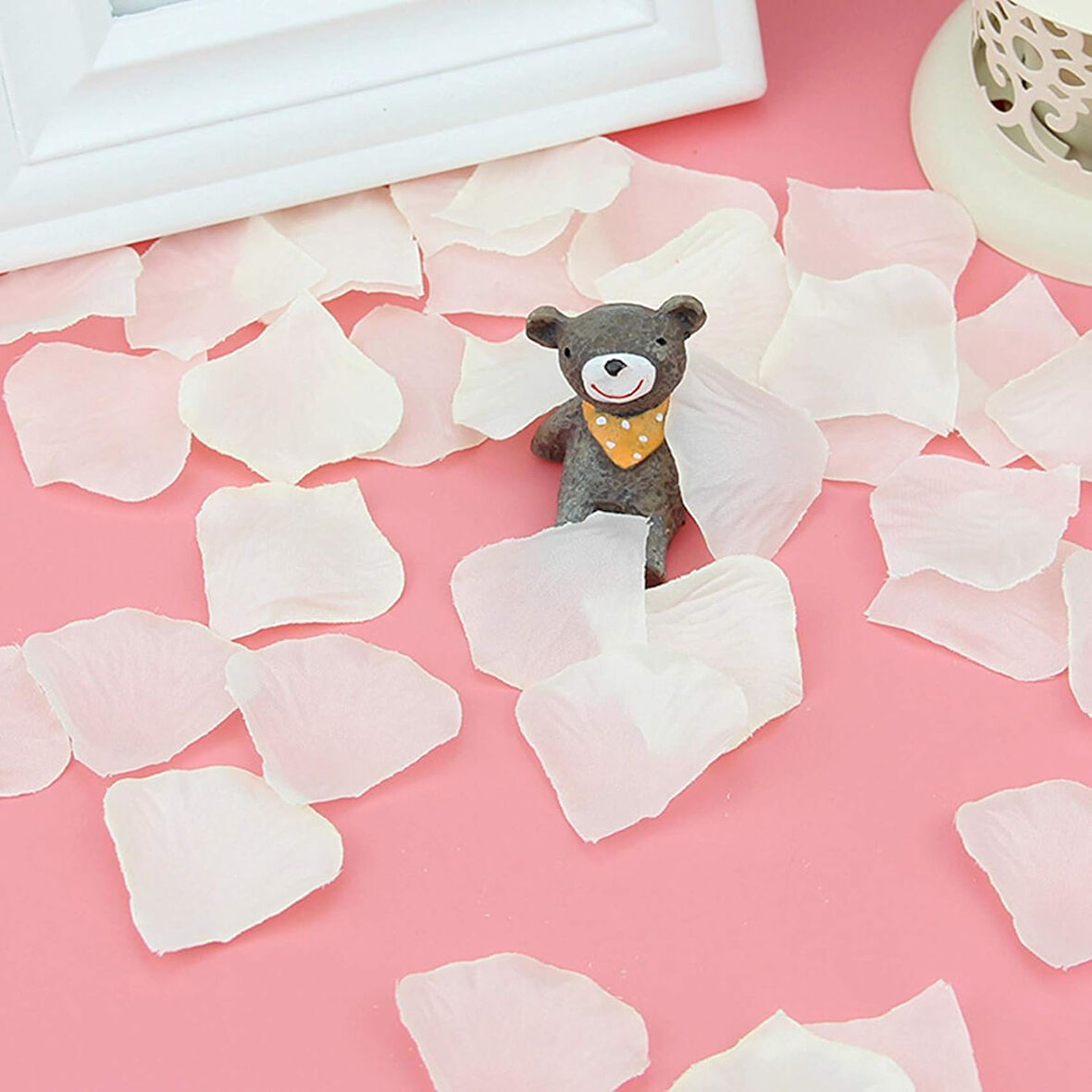 Beyaz Gül Yaprağı 110 Adet