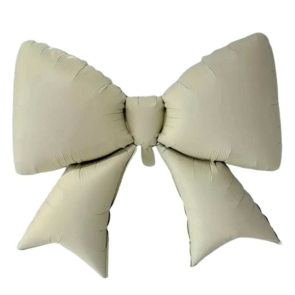 Saten Fiyonk Folyo Balon Krem 98x75 cm