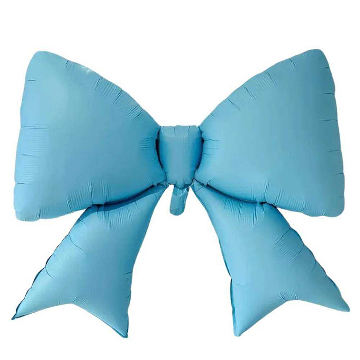 Saten Fiyonk Folyo Balon Mavi 98x75 cm