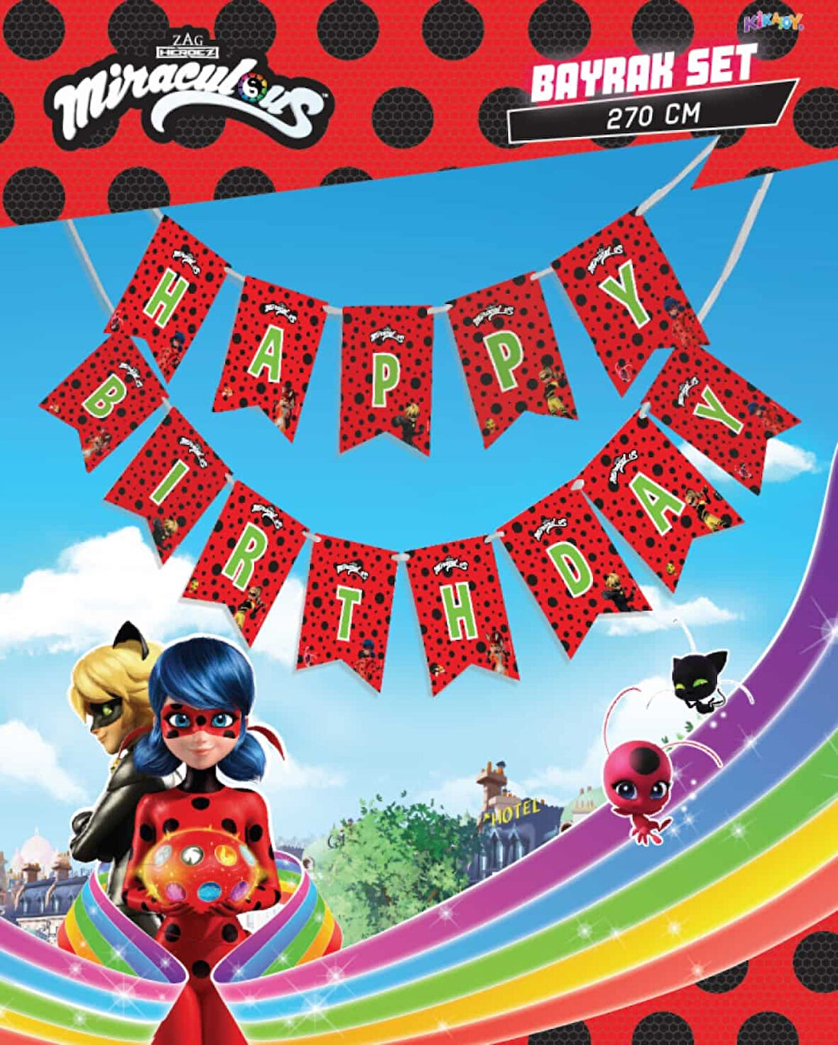 Miraculous Super Heroez Happy Bırthday Uzar Yazı Banner