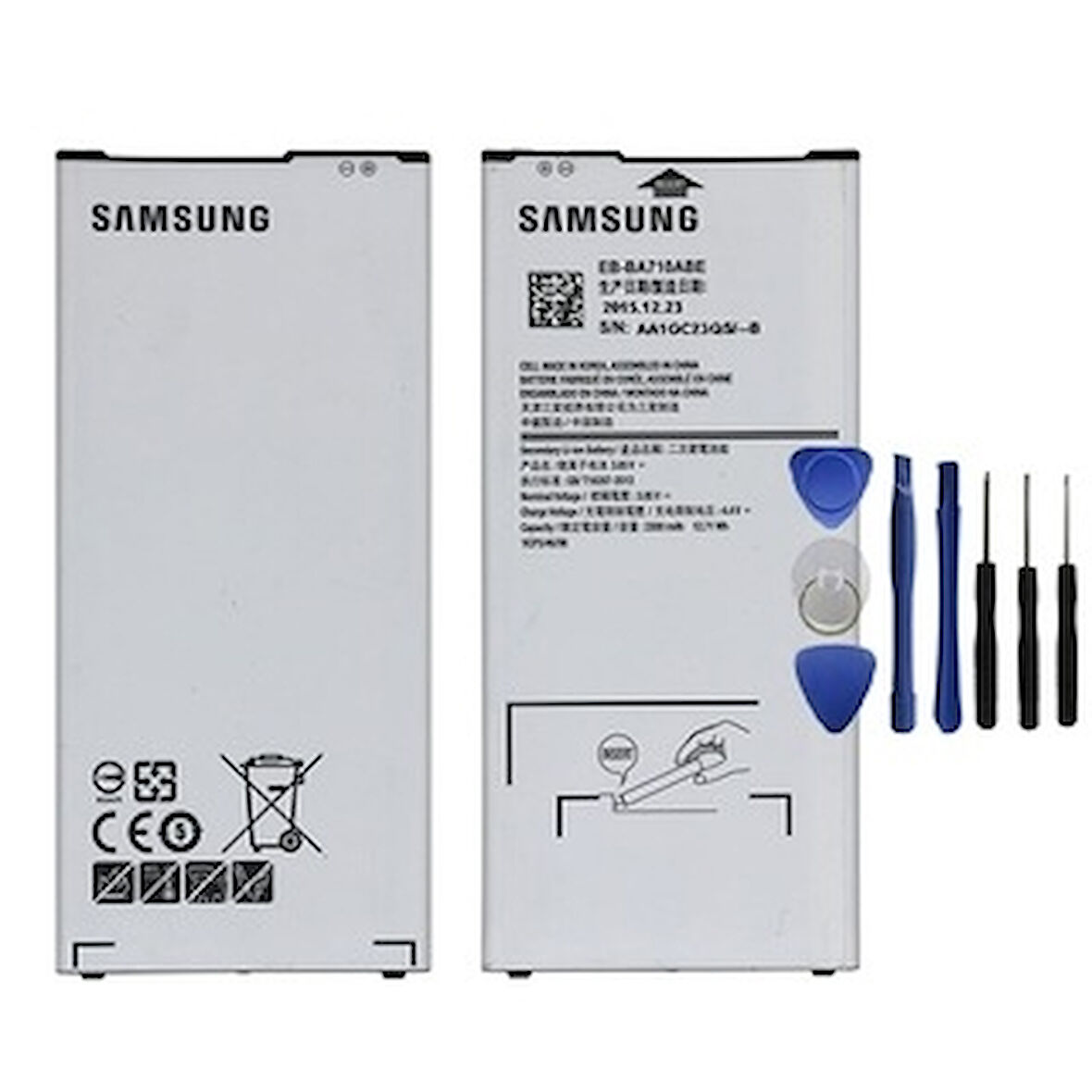 SAMSUNG A7 A710 PİL - BATARYA EB-BA710ABE VE TAMİR SETİ