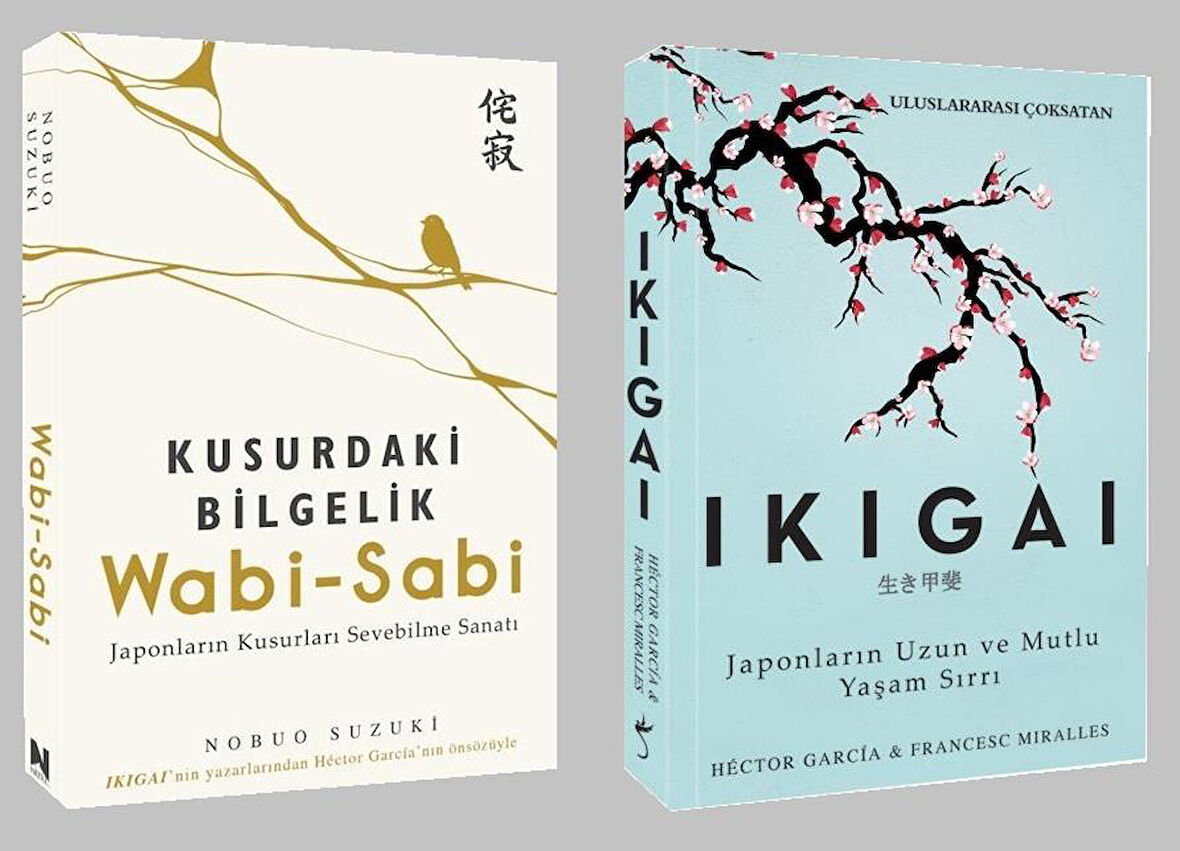 Japonların Kusurları Sevebilme Sanatı + Ikigai Japonların Uzun ve Mutlu Yaşam Sırrı (2 Kitap)