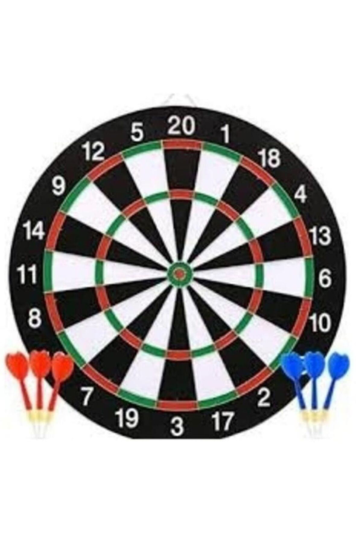 İĞNELİ ÇİFT TARAFLI DART TAHTASI BÜYÜK BOY 30 CM 6 OK AKTİVİTE SPOR OYUNCAK