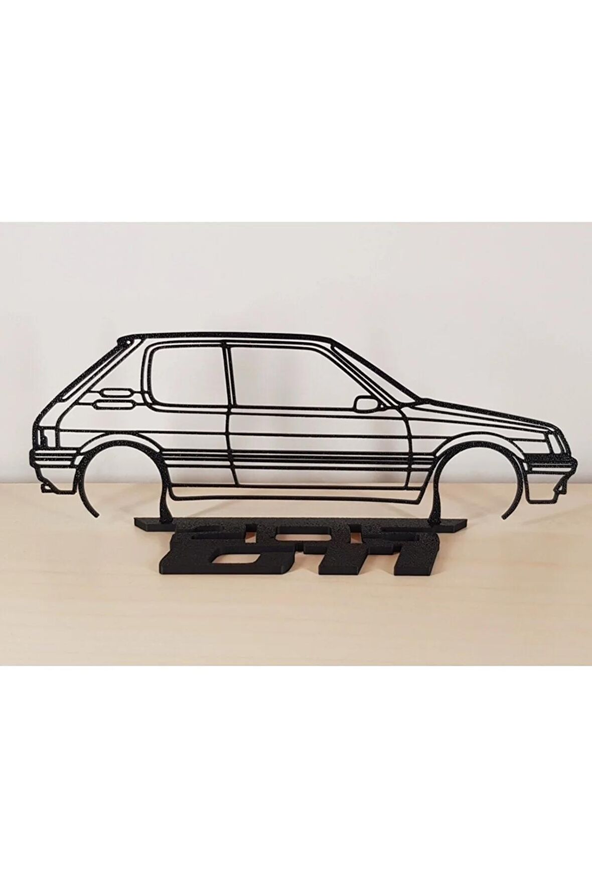 Peugeot 205 GTI 20cm Plastik Masa Süsü Masa Dekorasyonu