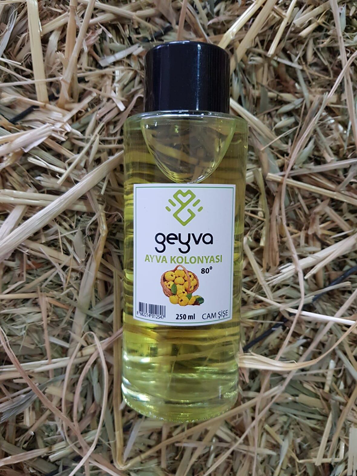 Geyva Ayva 80 Derece Cam Şişe 250 ml Kolonya