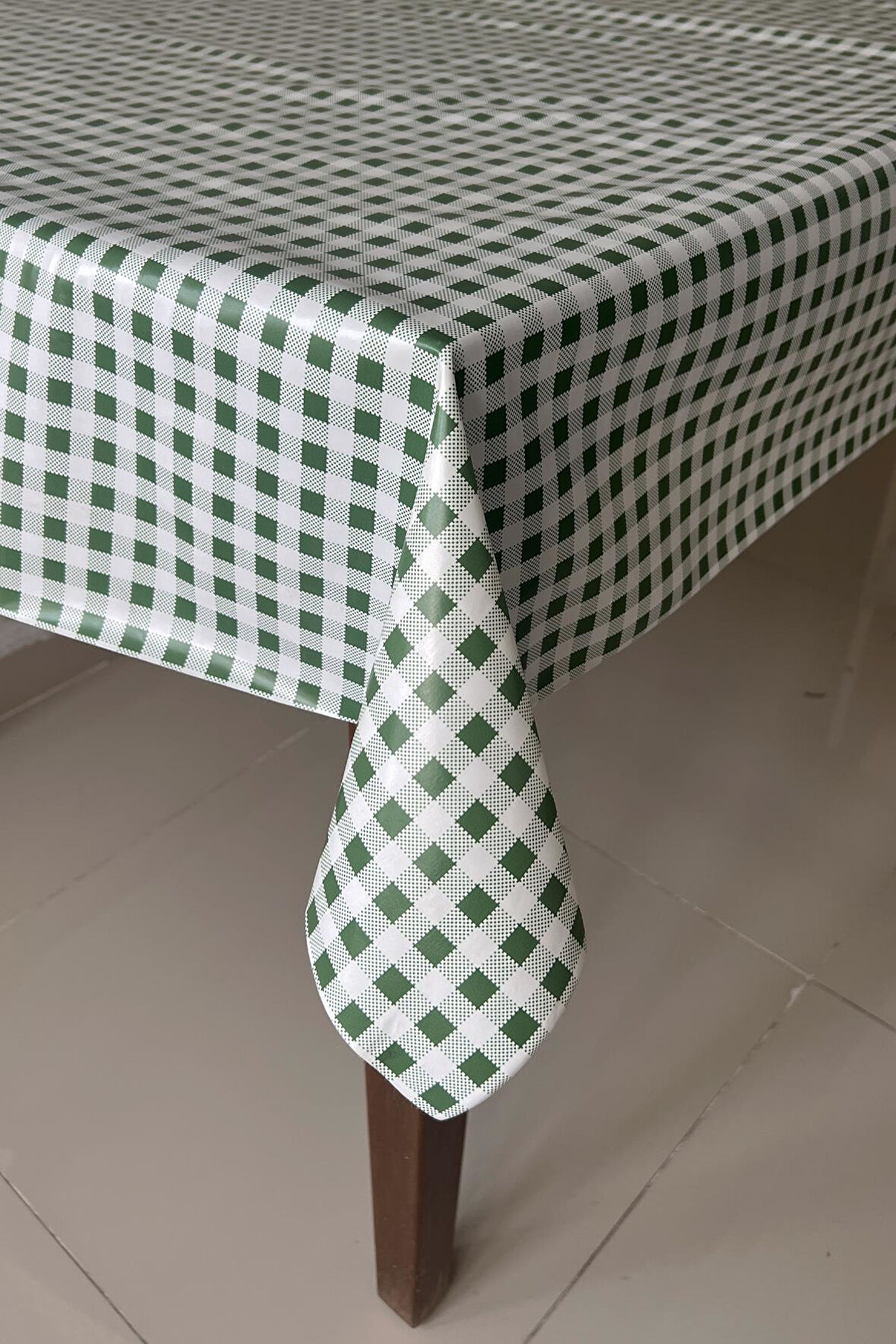 Pvc kaymaz elyaf tabanlı Silinebilir Muşamba Masa Örtüsü pötikare_152-A