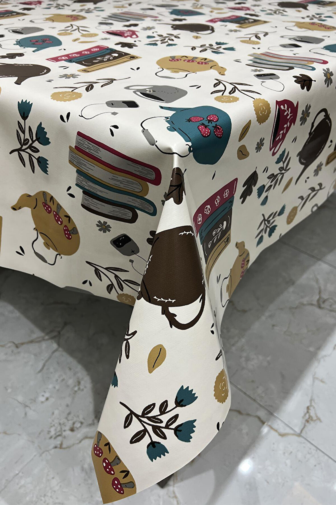 Pvc elyaf tabanlı Silinebilir Muşamba Masa Örtüsü_çydnlk_1232