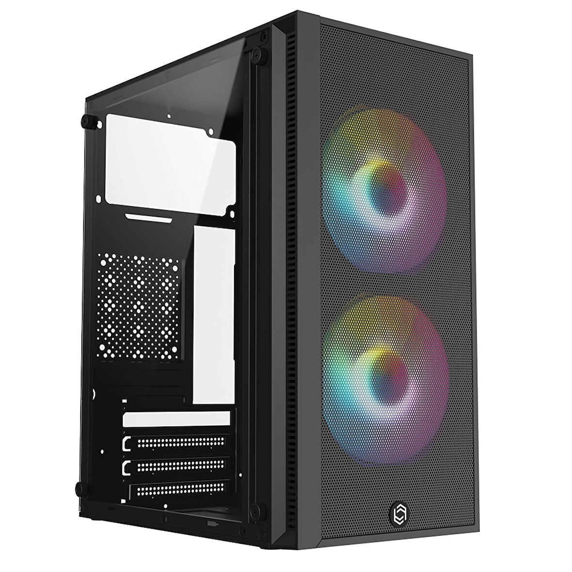 TEKNOTEG - FRISBY FC-8970G 300W 2X RAINBOW FAN GAMING KASA