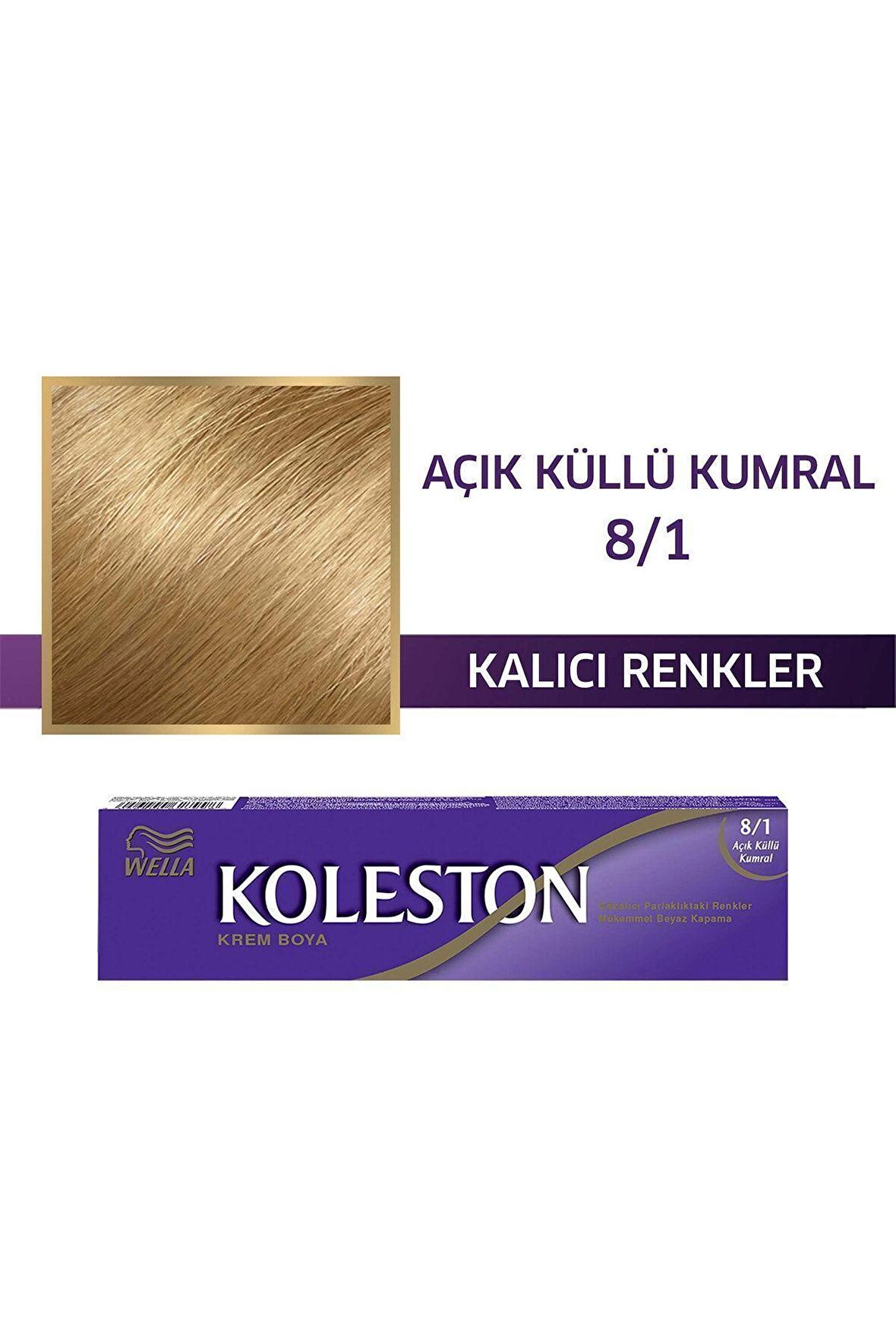 Koleston Single Tüp Boya 8/1 Açık Küllü Kumral