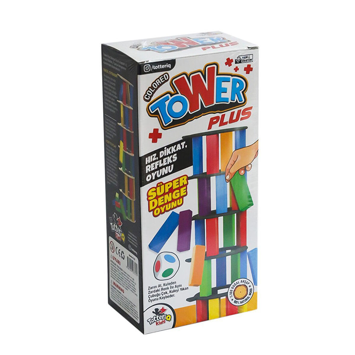 7317 Renkli Plus Tower Süper Denge Oyunu 54 Adet 