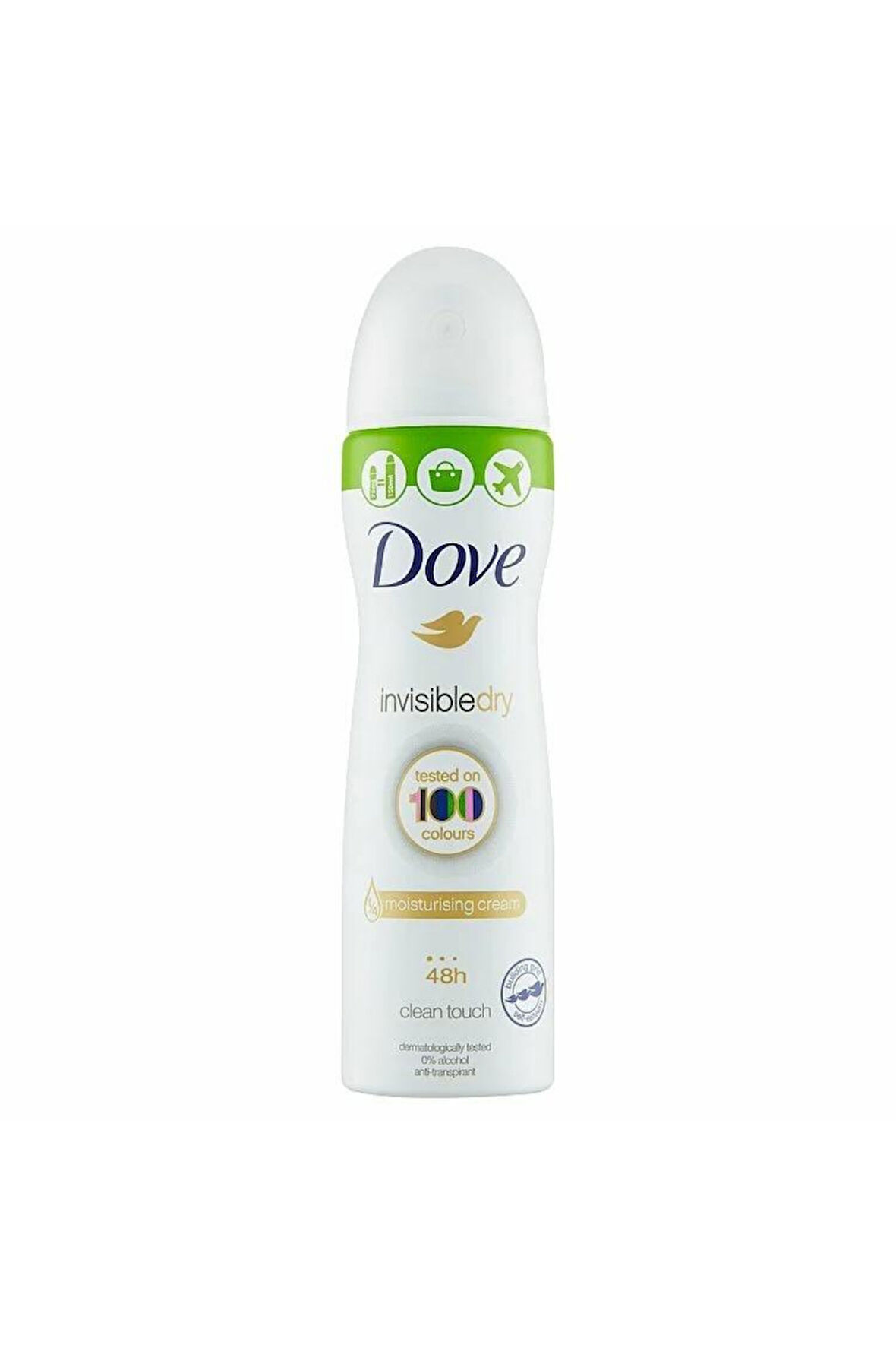 Dove Invisible Compres Moisturising  Dry (%0 Alcol anti-transpirant) Sıkıştırılmış Sprey 75ml=150ml