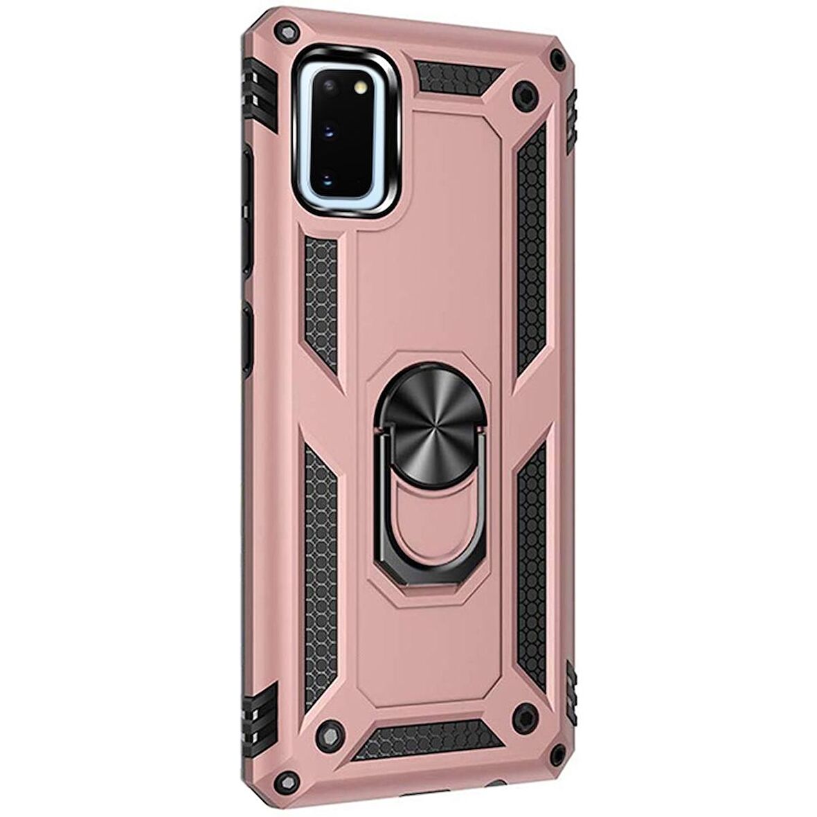 Gpack Samsung Galaxy S20 Kılıf Tank Koruma Vega Standlı Yüzüklü Mıknatıslı