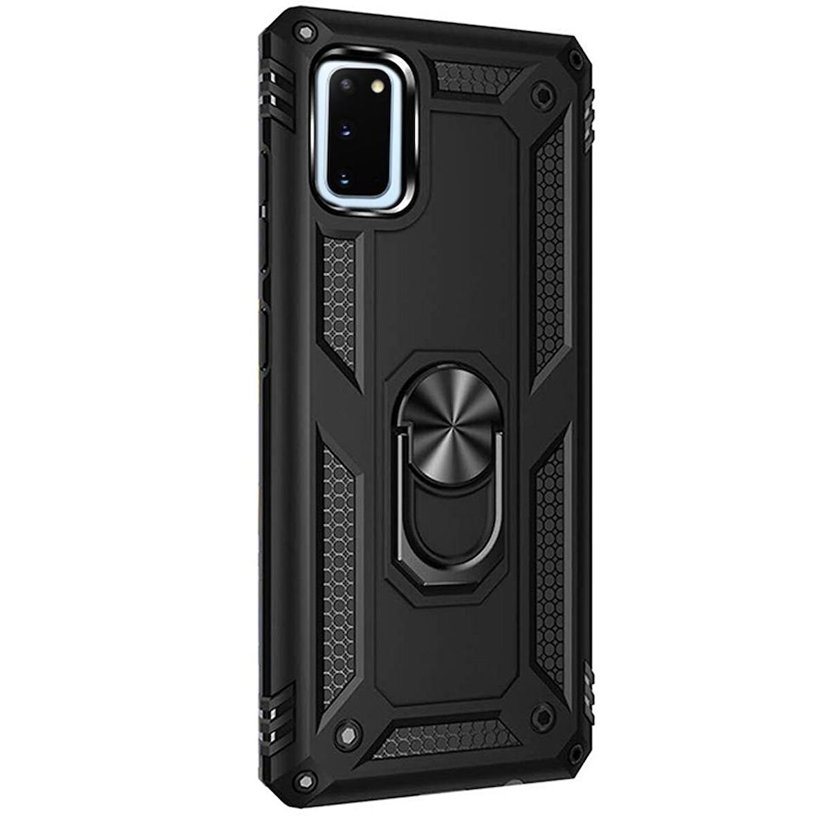 Gpack Samsung Galaxy S20 Kılıf Tank Koruma Vega Standlı Yüzüklü Mıknatıslı