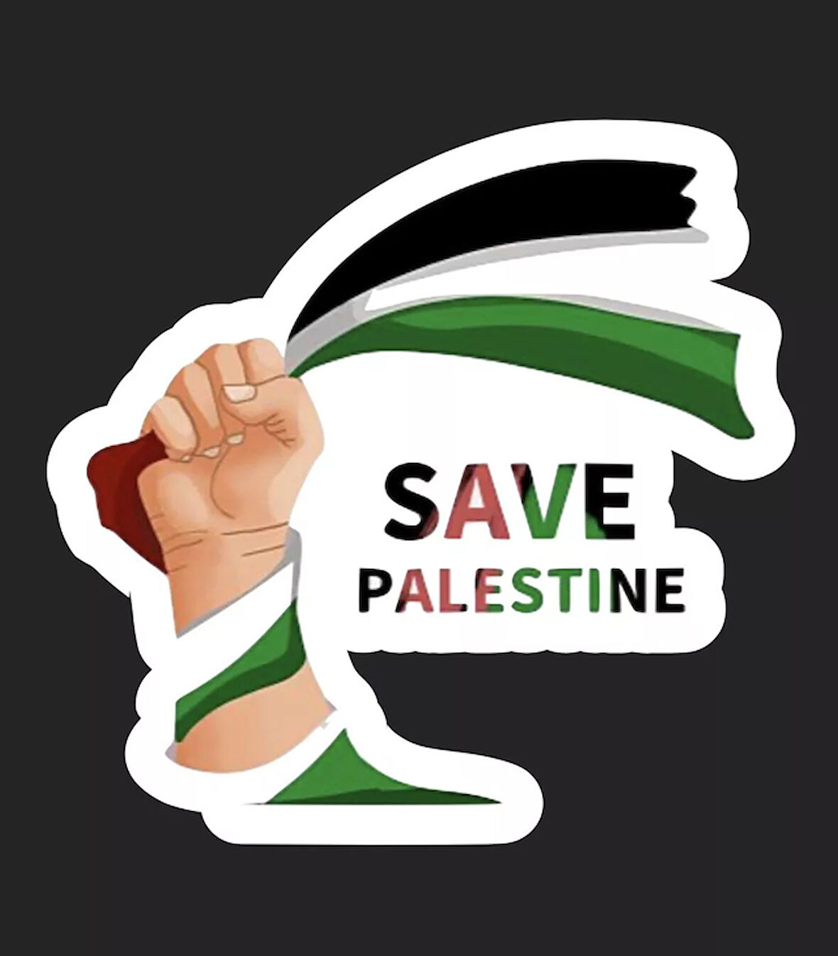 Filistin Gazze Araba Sticker Yapıştırma 19CM