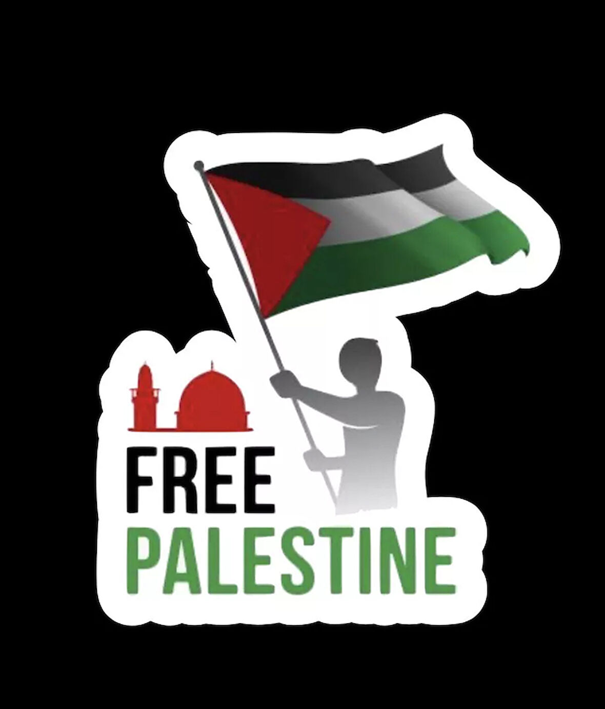 Free Palestine Gaza Araba Sticker Etiket 19CM Gazze Filistin