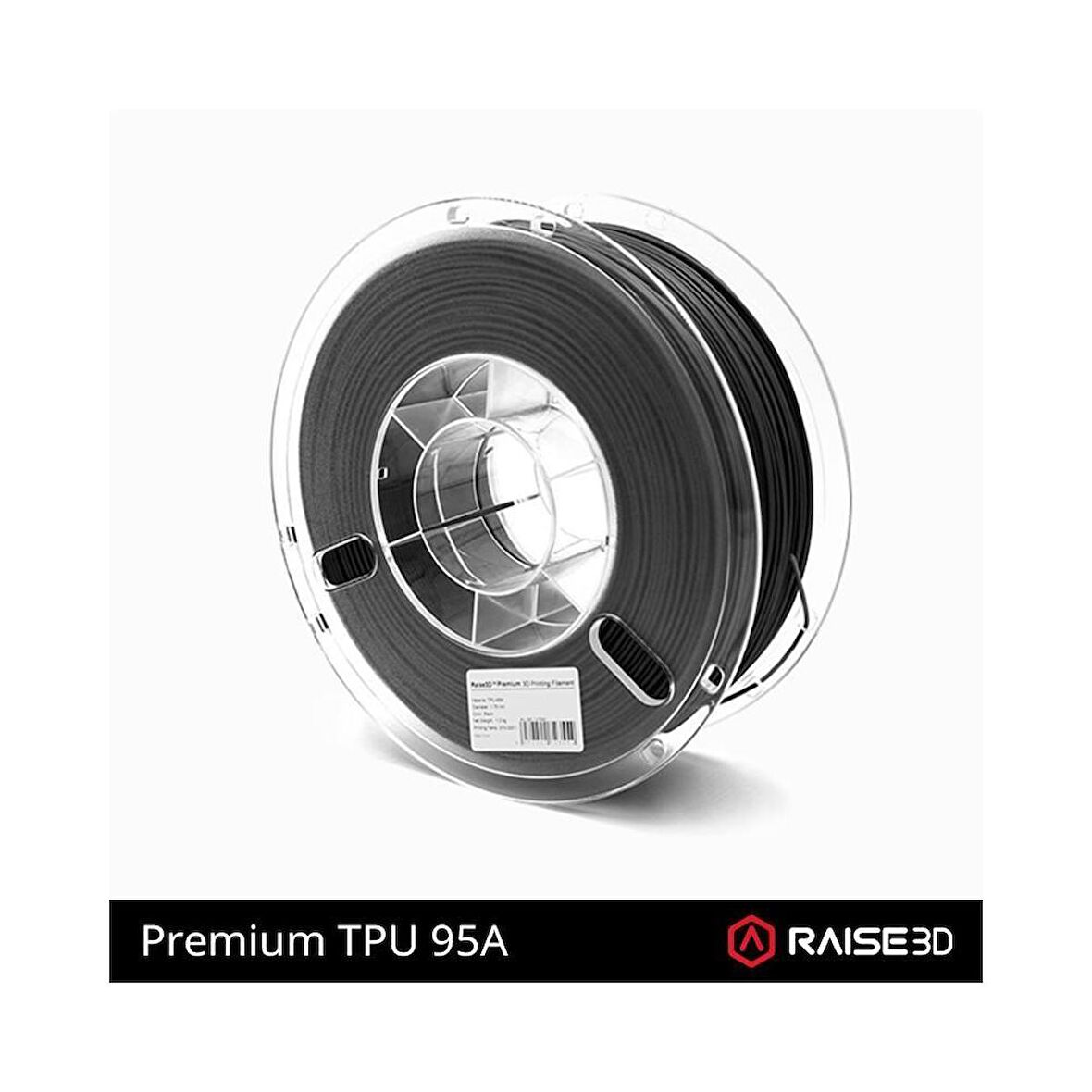 Raise3D Premium TPU-95A Filament 1.75mm 1kg Siyah