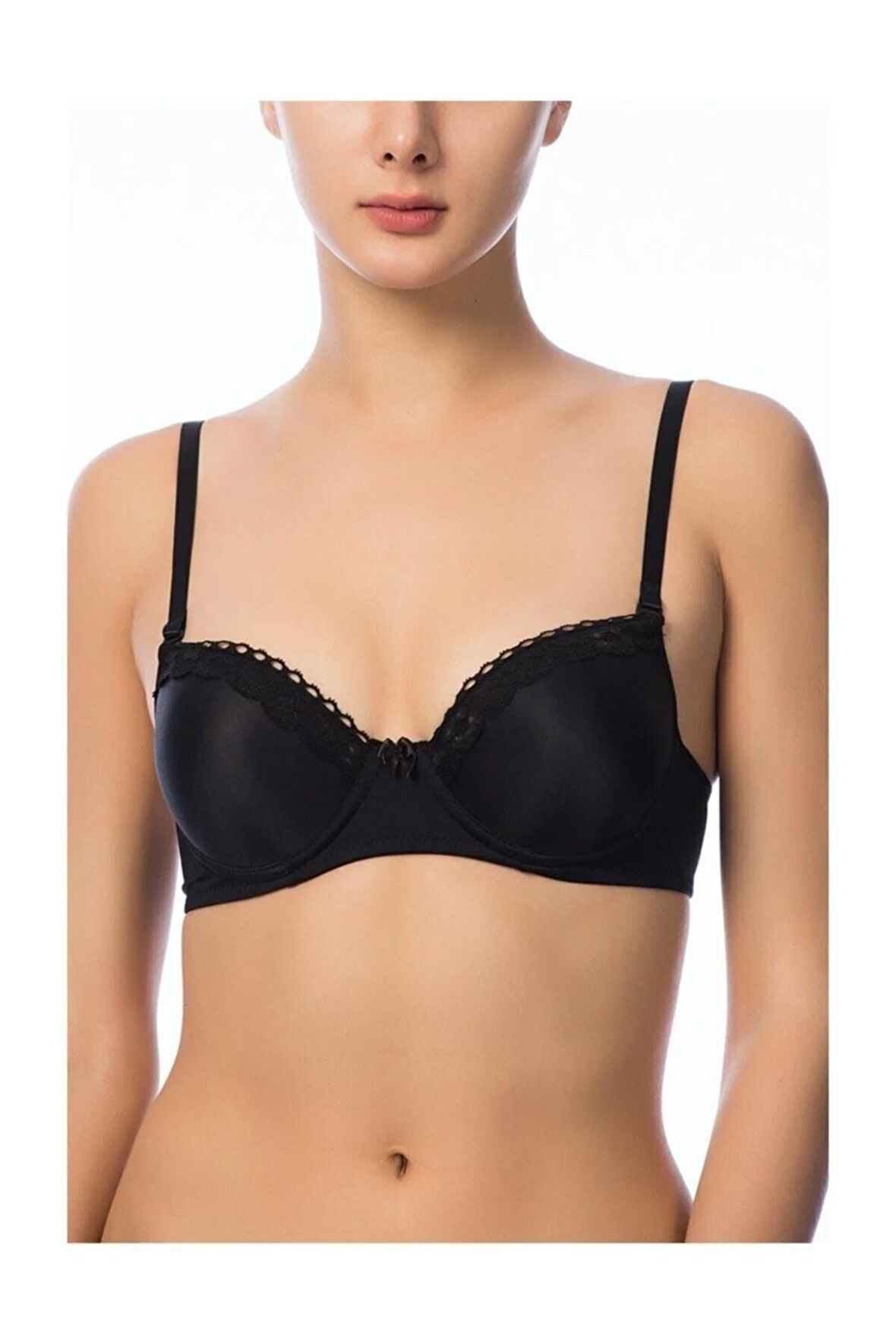 Kadın Siyah Yumuşak Kaplı Sütyen