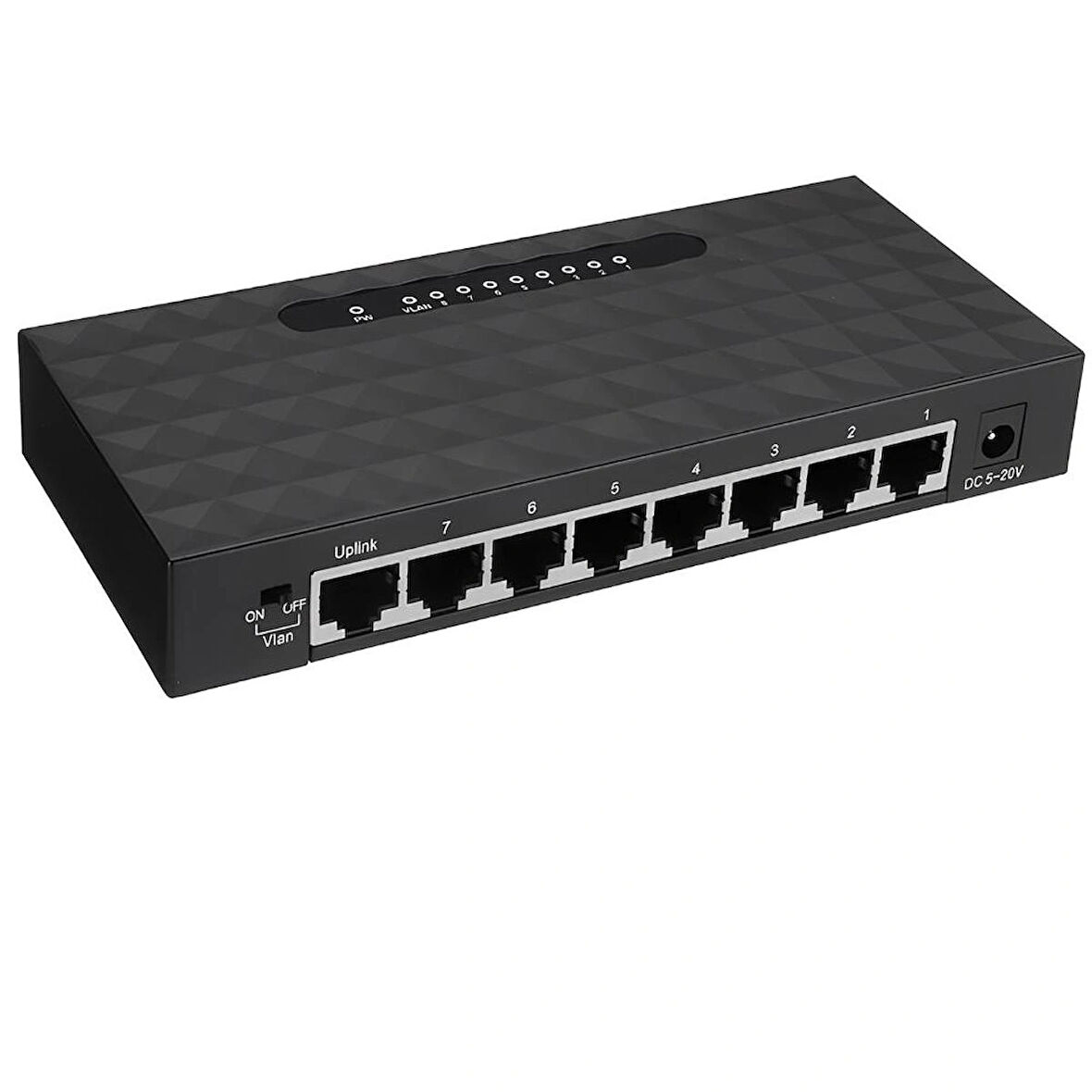 MJ Vision 8-Port 10/100/1000Mbps Qos Destekli Tak ve Kullan % 72 Enerji Tasarruflu Gigabit Switch