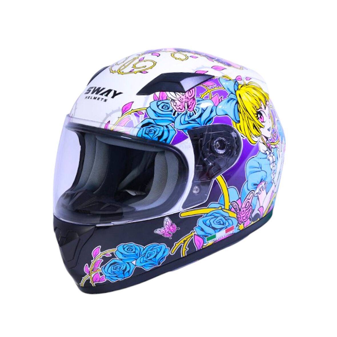 Sway Kapalı Çocuk Kask Sw 815K Gloss Girl