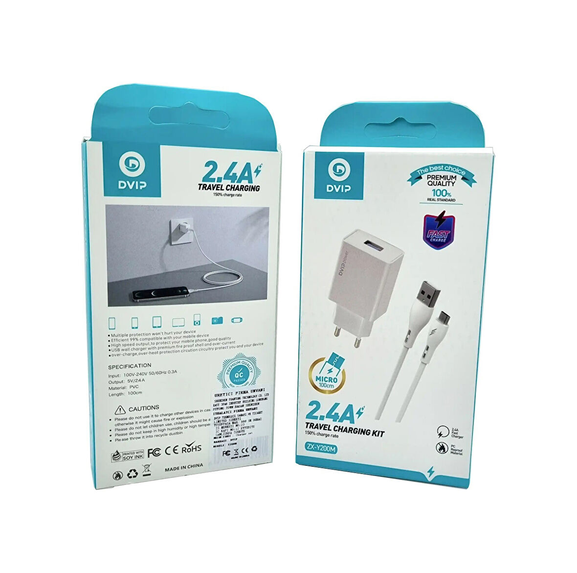 Dvıp ZX-Y200M 2.4a Micro Usb Şarj Aleti