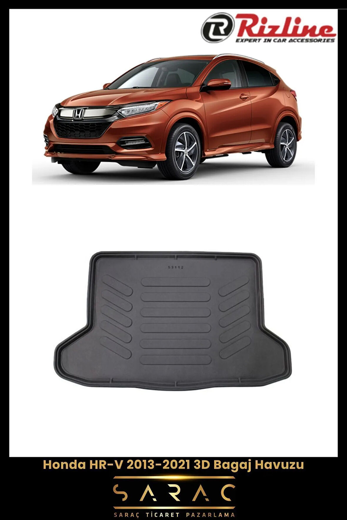 Rizline Honda HR-V 2015 Model 3D Bagaj Havuzu