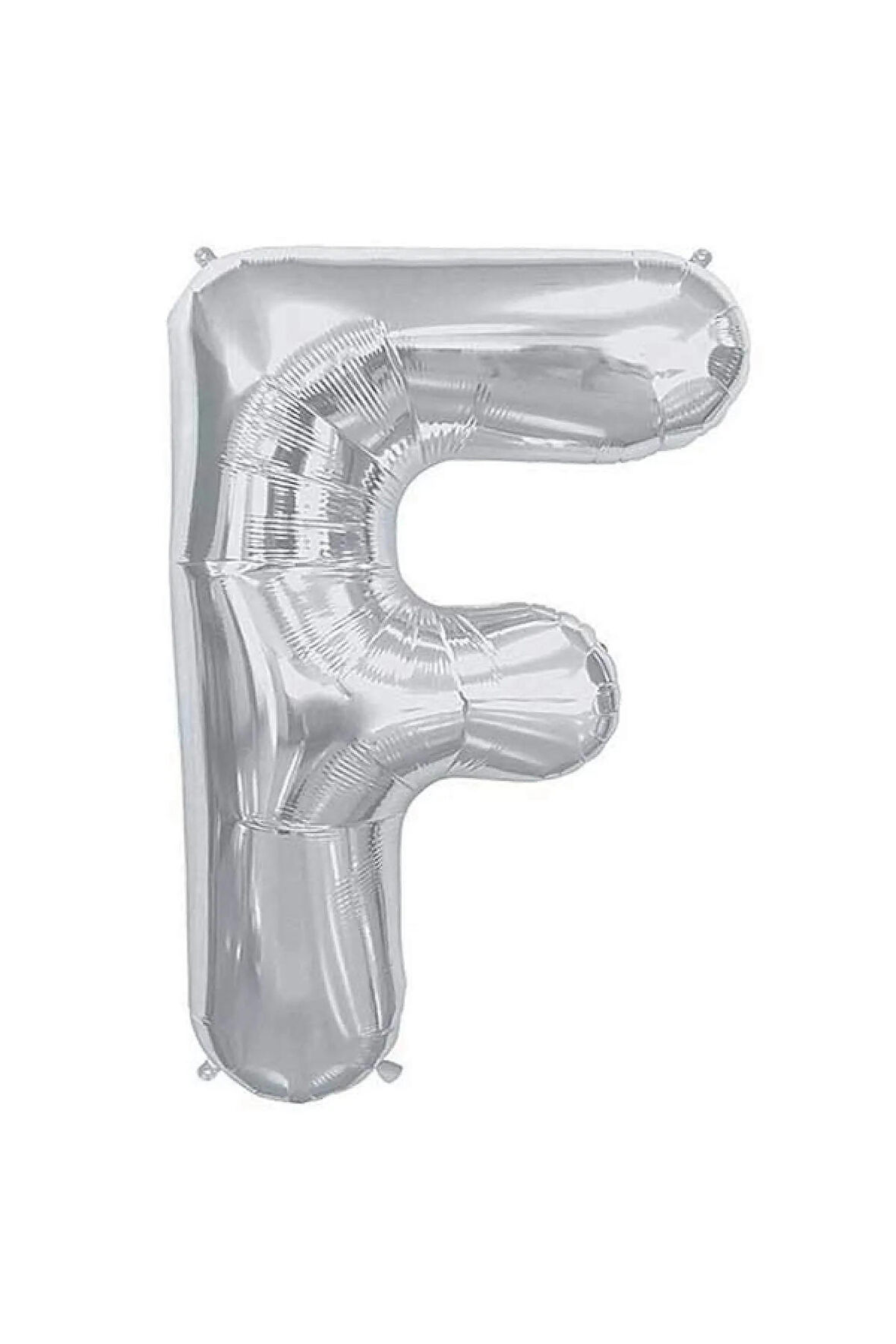 Folyo F Harfi Balon 36 Cm Gümüş Gri Küçük Boy 16inc Folyo Balon