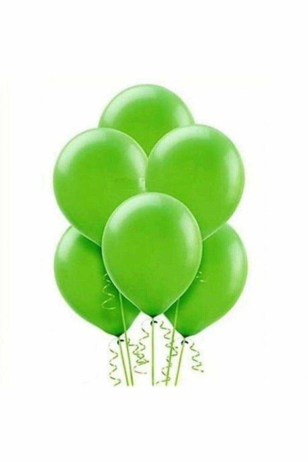 Metalik Yeşil Balon 10 Adet 12 İnc Lateks Balon