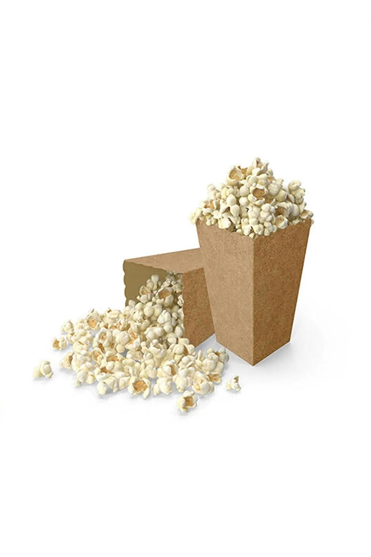 Mısır Kutusu Cips Kutusu 8 Adet Kraft Popcorn Kutusu Karton Popcorn Cup Parti Doğum Günü