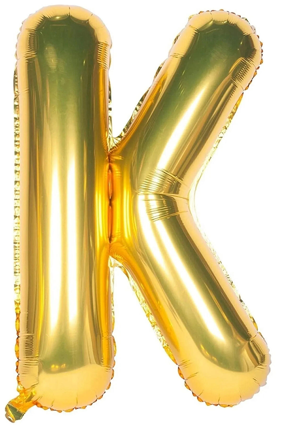 Folyo K Harfi Balon 100 Cm Gold Altın Büyük Boy 40inc Folyo Balon