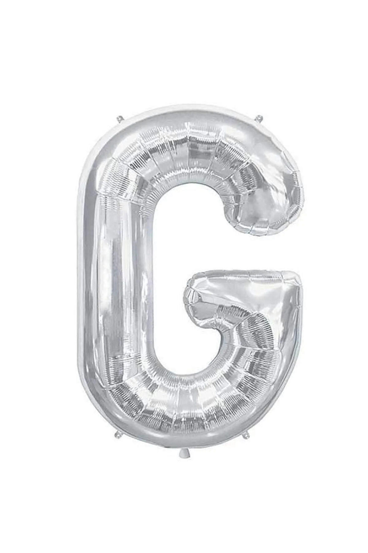 Folyo G Harfi Balon 100 Cm Gümüş Gri Büyük Boy 40inc Folyo Balon