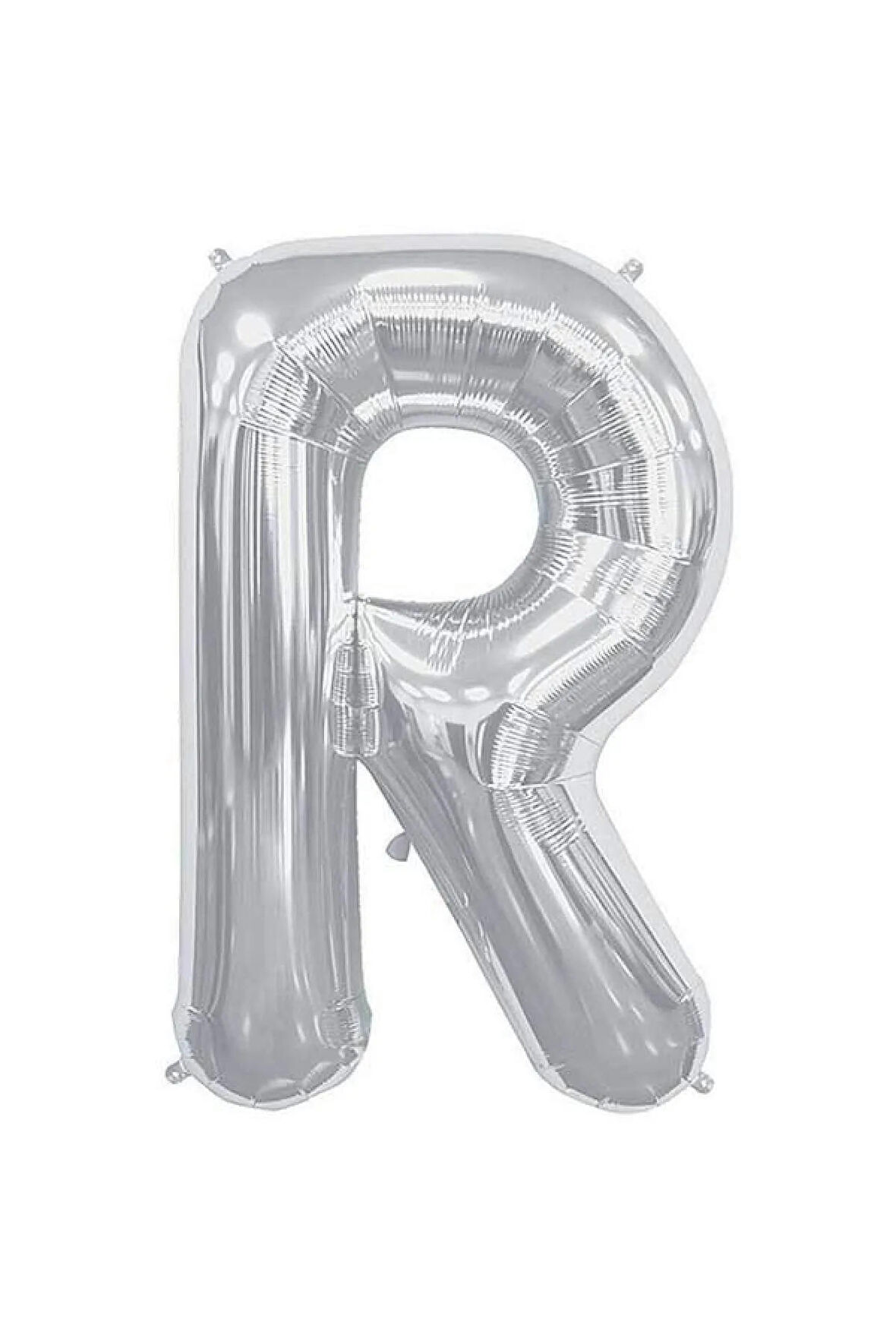 Folyo R Harfi Balon 100 Cm Gümüş Gri Büyük Boy 40inc Folyo Balon