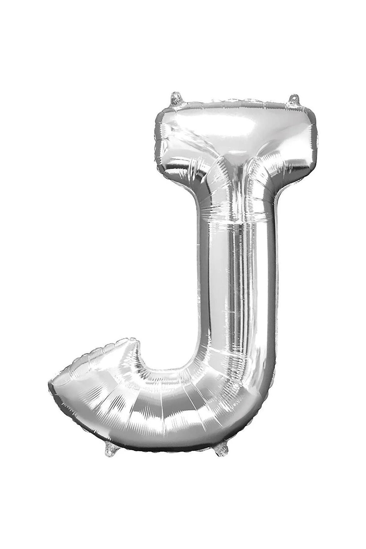 Folyo J Harfi Balon 100 Cm Gümüş Gri Büyük Boy 40inc Folyo Balon