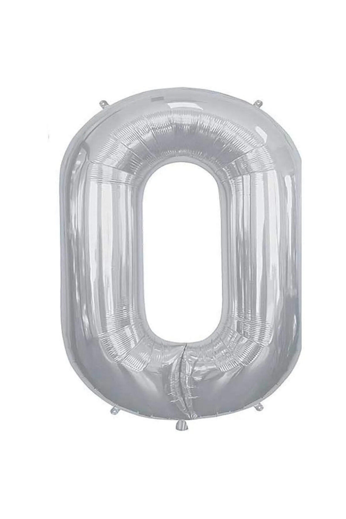 Folyo O Harfi Balon 100 Cm Gümüş Gri Büyük Boy 40inc Folyo Balon