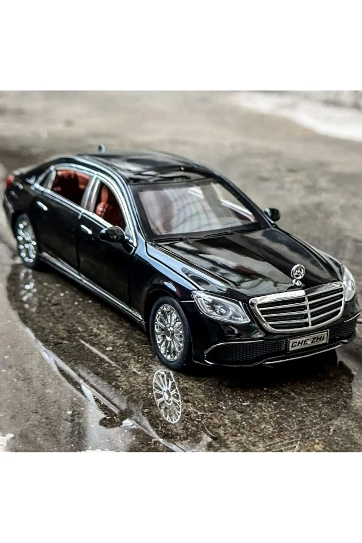 Mercedes-Benz Araba Mercedes E300L Araba 1:24 Diecast Metal Model Koleksiyon Araba Sesli Işıklı 21Cm